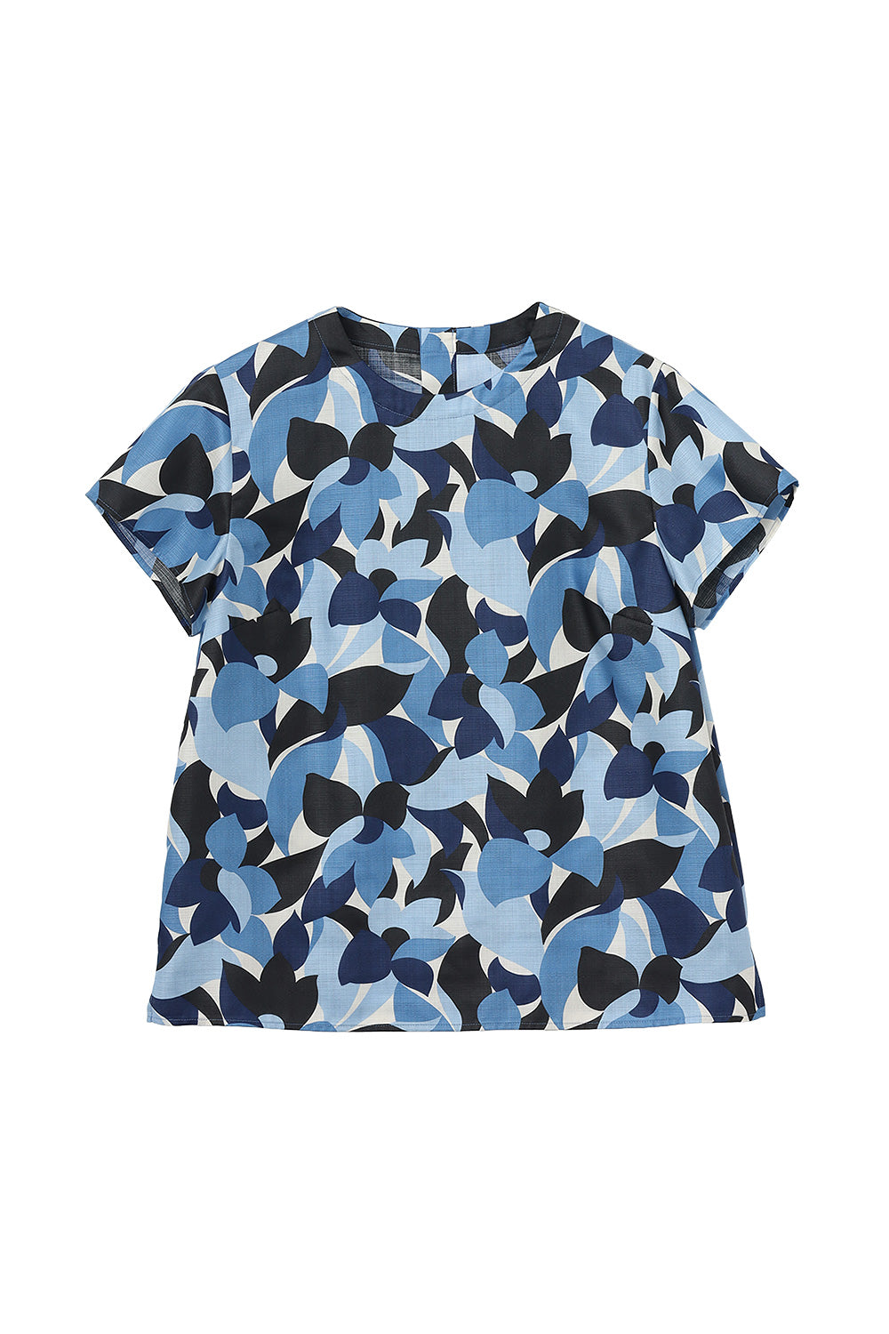 フラワーリーフプリント　ブラウス