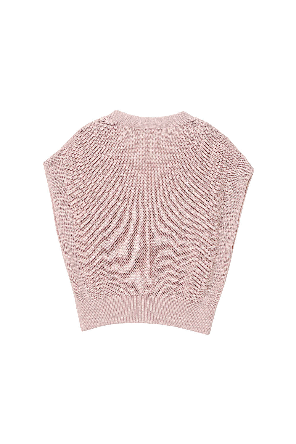 アバントリネンコットン　カーディガンベスト