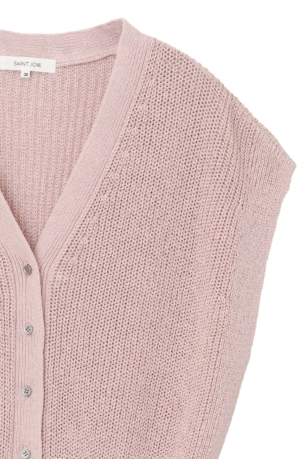 アバントリネンコットン　カーディガンベスト