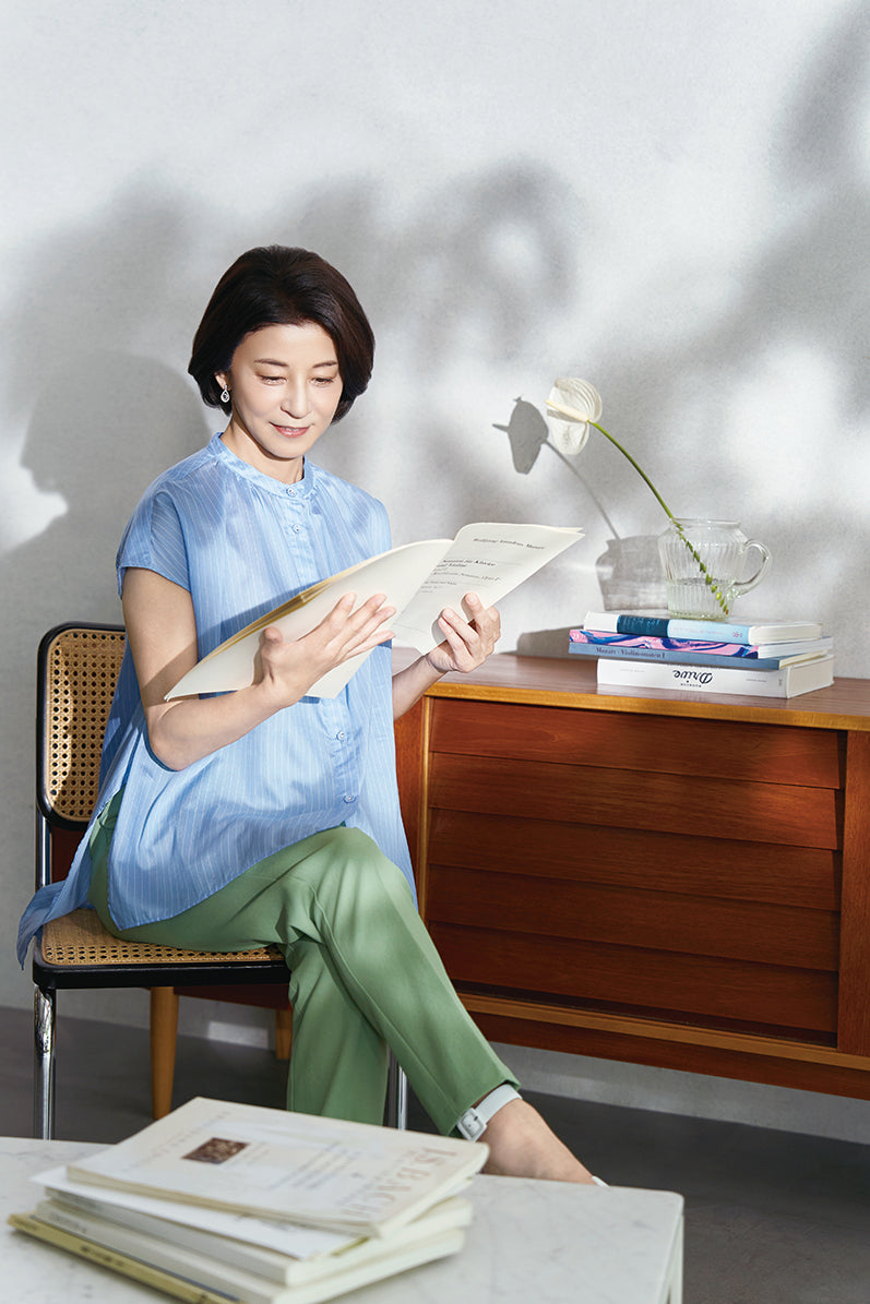 ストライプ　ブラウス